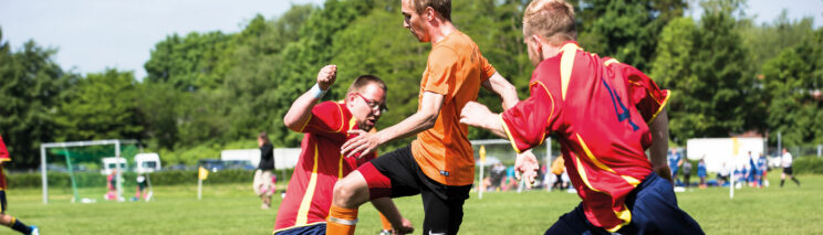 Bild zeigt Fußballspieler der Stiftung Drachensee.