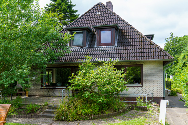 Bild zeigt das Wohnhaus der Stiftung Drachensee im Baumweg in Kiel-Hassee