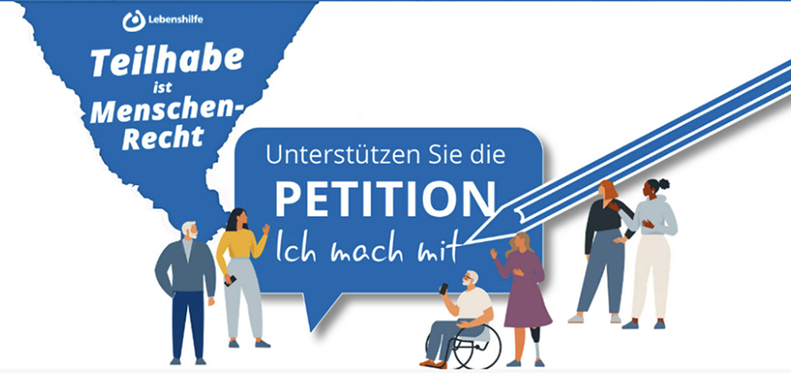 Aufforderung zur Unterstützung der Petition der Lebenshilfe