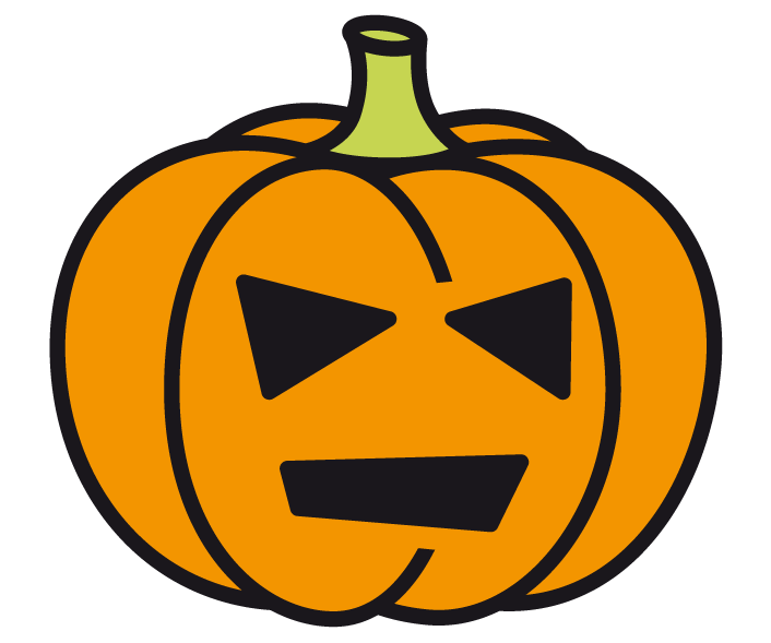 Symbol für Halloween-Kürbis